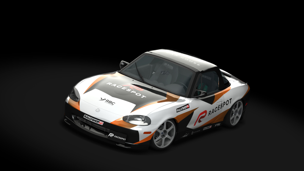 TE2 1999 Mazda Miata RaceSpot, skin RaceSpot Orange