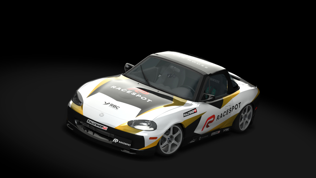 TE2 1999 Mazda Miata RaceSpot, skin RaceSpot Yellow
