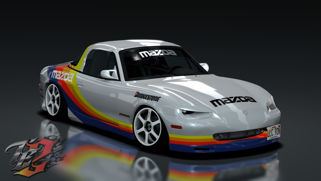 TE2 1999 Mazda Miata RaceSpot, skin Rod_Millen