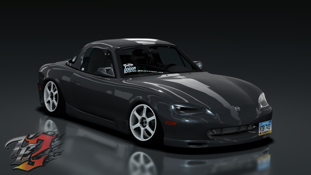 TE2 1999 Mazda Miata RaceSpot, skin Titanium_Gray