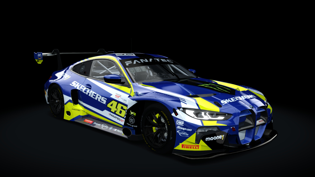 Bayro 4 GT3, skin 2023 WRT skechers Rossi #46